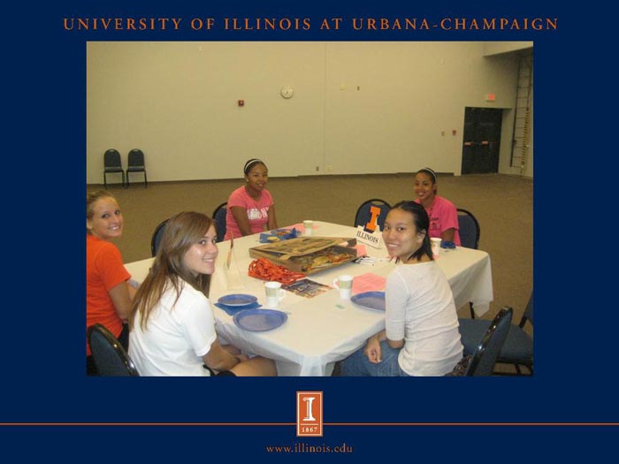 Students at a table