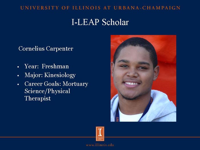 I-LEAP Scholar: Cornelius Carpenter