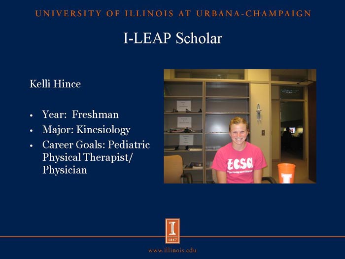 I-LEAP Scholar: Kelli Hince